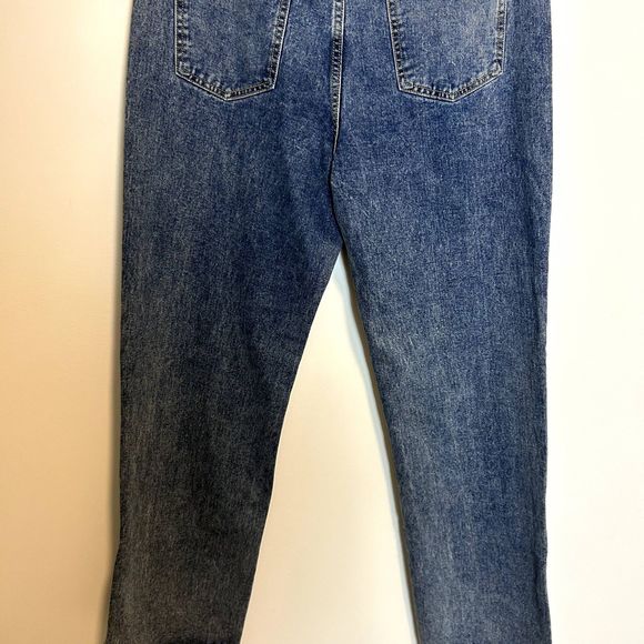 NWT Pretty Little Thing Womens Wide Leg Jeans Size US 12 Acid Wash Medium - Picture 12 of 15